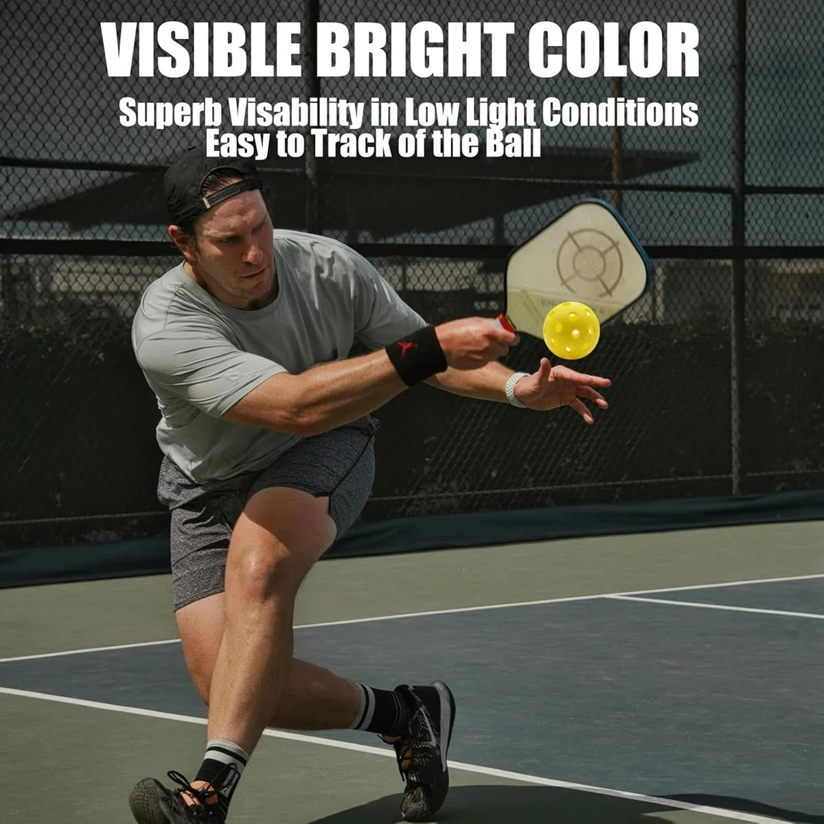 20 Pack Pickleball Balls, USAPA Approved 40 Holes High Elasticity & Durable Pickle Balls (Multicolor)