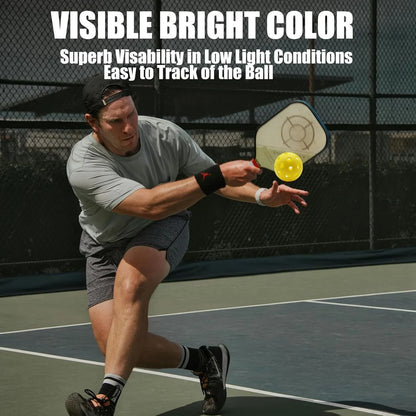 20 Pack Pickleball Balls, USAPA Approved 40 Holes High Elasticity & Durable Pickle Balls (Multicolor)