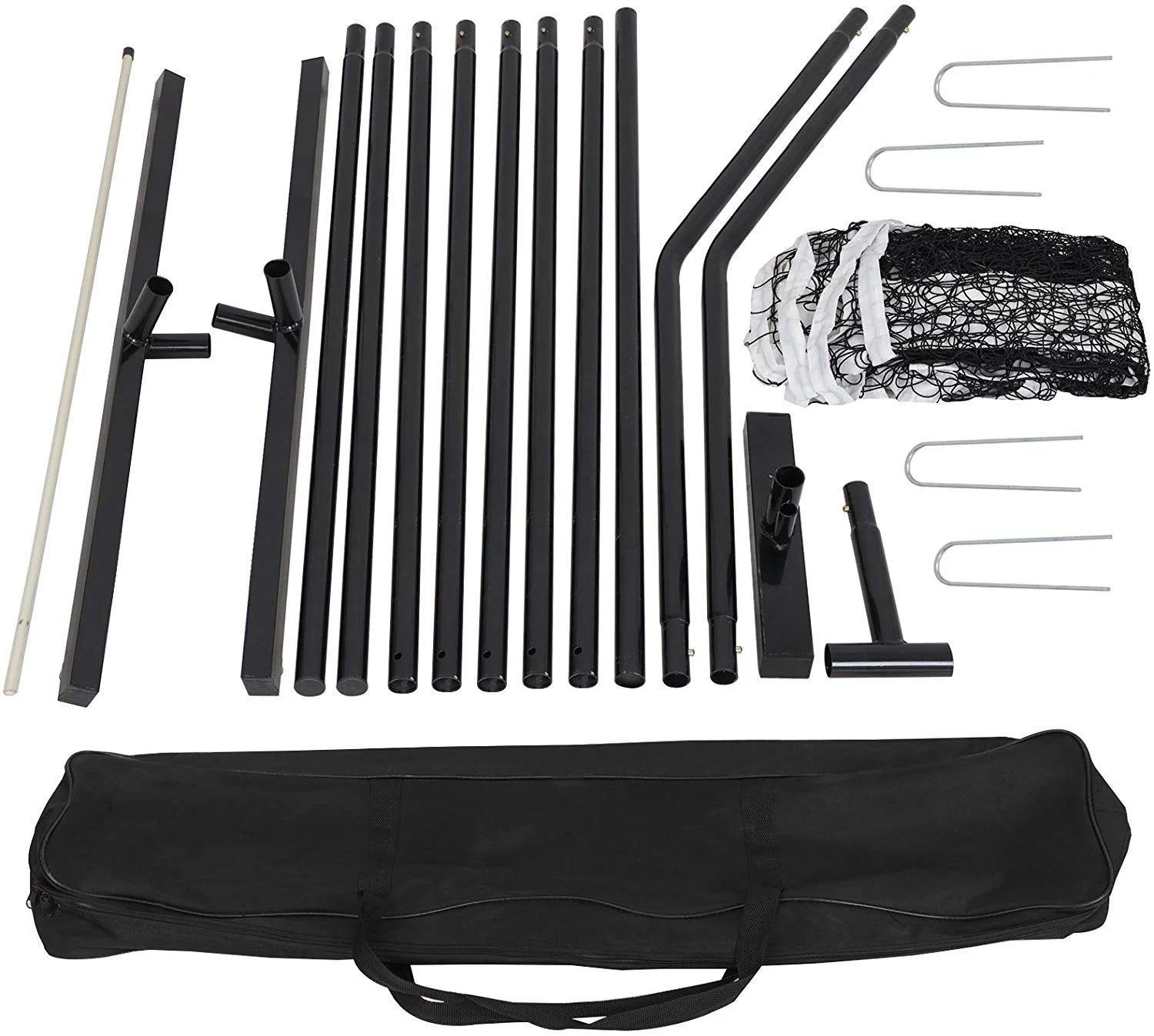 22FT Portable Pickle Ball Net Soccer Tennis Net Game Set System with Metal Frame Stand and Carrying Bag for Pickle Ball, Kids Volleyball, Badminton, Tennis