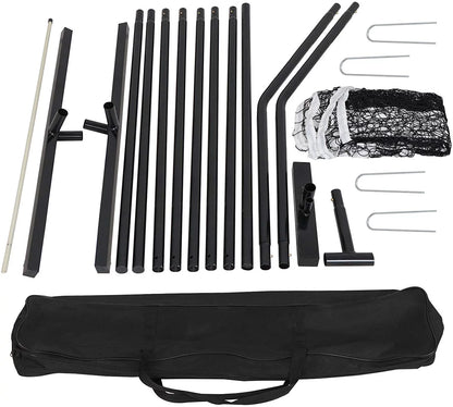 22FT Portable Pickle Ball Net Soccer Tennis Net Game Set System with Metal Frame Stand and Carrying Bag for Pickle Ball, Kids Volleyball, Badminton, Tennis