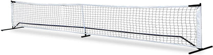 22FT Portable Pickle Ball Net Soccer Tennis Net Game Set System with Metal Frame Stand and Carrying Bag for Pickle Ball, Kids Volleyball, Badminton, Tennis